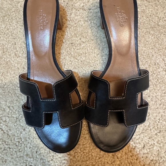 Hermes Oasis Sandals Noir size 40 - Picture 3 of 5